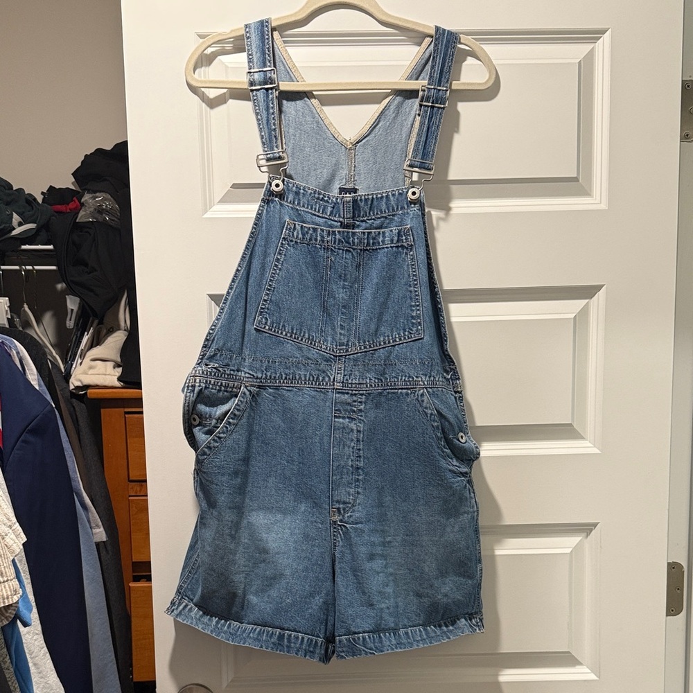 Vintage Gap Denim Overalls Shorts